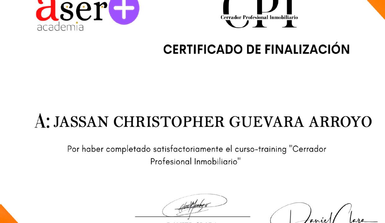 certificado de finalizacion