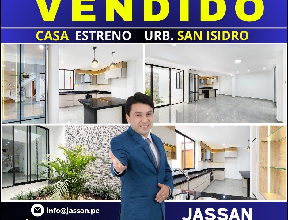 Casa estreno vendida en la Urbanización San Isidro, Trujillo, en menos de 40 días con firma en Notaría Corcuera | JASSAN Bienes Raíces
