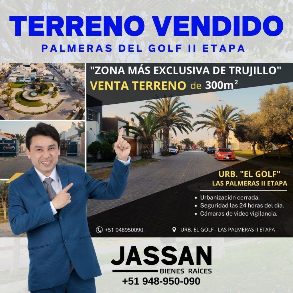 Terreno vendido en Trujillo | Palmeras del Golf II Etapa