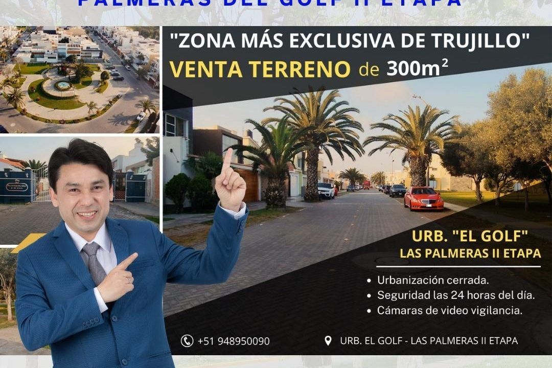 Terreno vendido en Palmeras del Golf II Etapa, Trujillo, urbanización El Golf, operación cerrada en menos de 60 días y firmada en la Notaría Paredes Haro con el Método ADI 2025 de JASSAN Bienes Raíces.