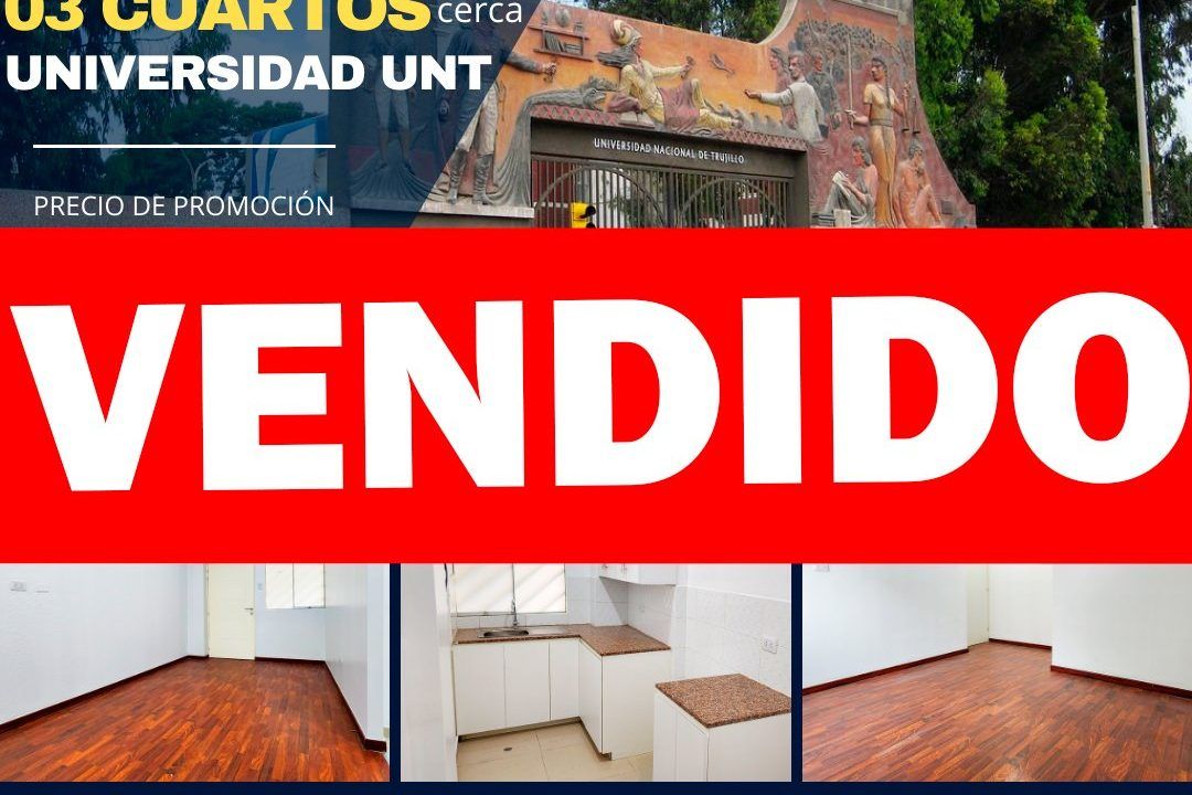 Departamento vendido en Calle Pedro Muñiz, Trujillo, cerca de la Universidad Nacional de Trujillo, con firma en Notaría Corcuera y venta lograda en menos de 30 días por JASSAN Bienes Raíces